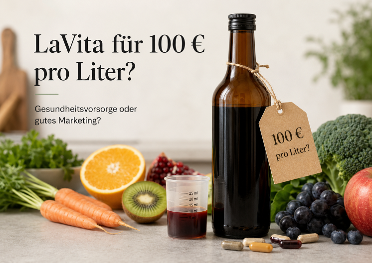 LaVita für 100 Euro pro Liter: Gesundheitsvorsorge – oder ein sehr gutes Geschäft mit unserem Gewissen?