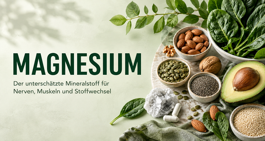 Magnesium: Der unterschätzte Mineralstoff für Muskeln, Nerven, Blutdruck und Energie