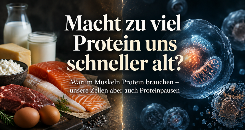 Macht zu viel Protein uns schneller alt?